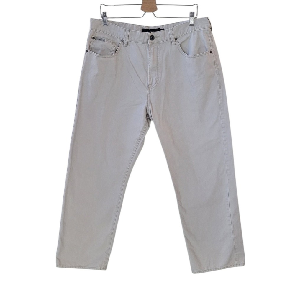 CALVIN KLEIN 36 x 30(See Actual Measured) Relaxed Straight Jean Men